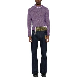 GUARANTEED AUTHENTIC NWT Off-White Dark Blue Bootcut Jeans Sz 32